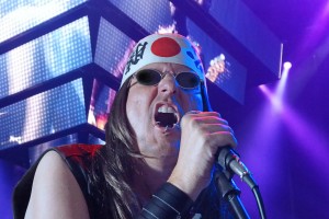 Lars Gunblade, singer for The No Talent Ass Clowns